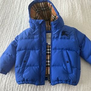 Children’s Burberry Blue Puffer Jacket